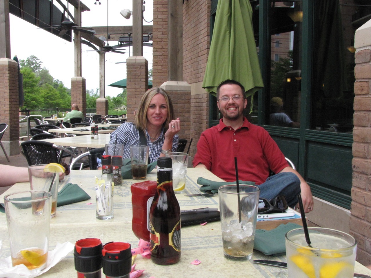 adWhite employees eating lunch