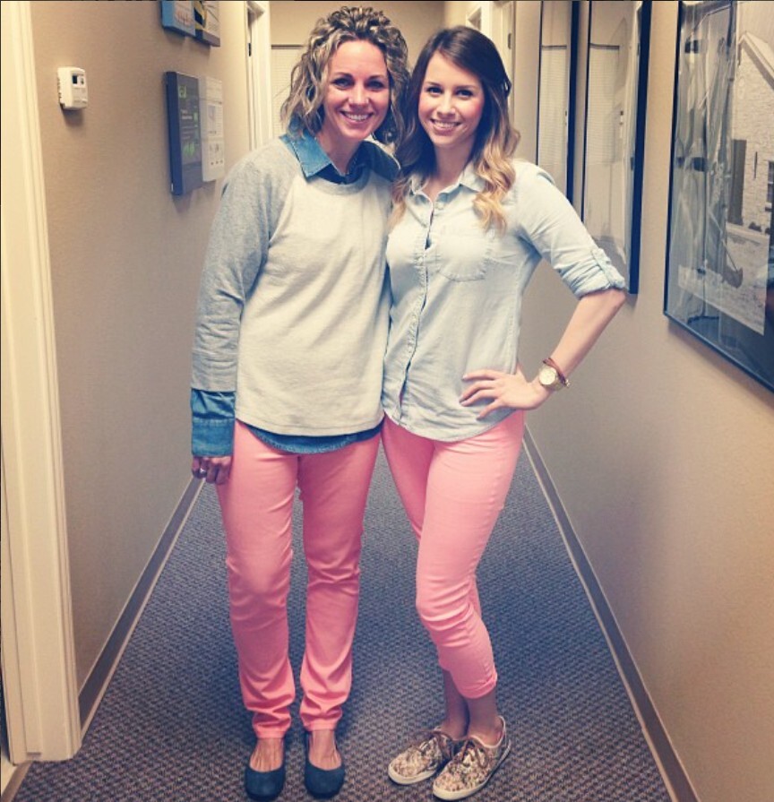 two adWhite employees posing for a picture