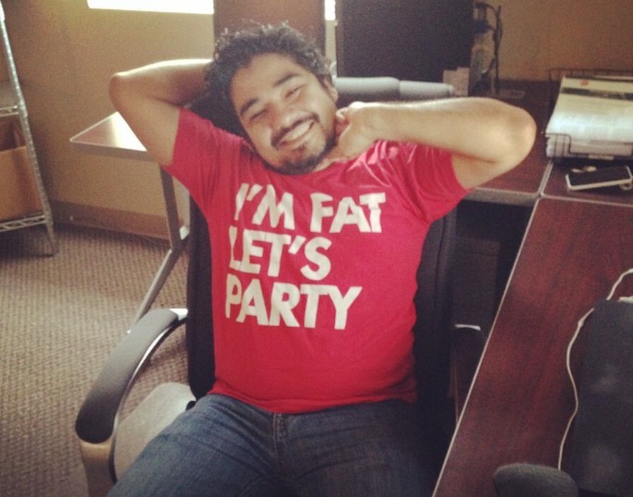 adWhite employee in a fantastic t-shirt