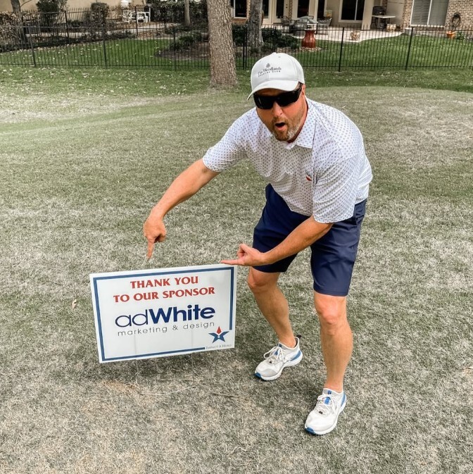 adWhite golf sponsorship - Taylor White