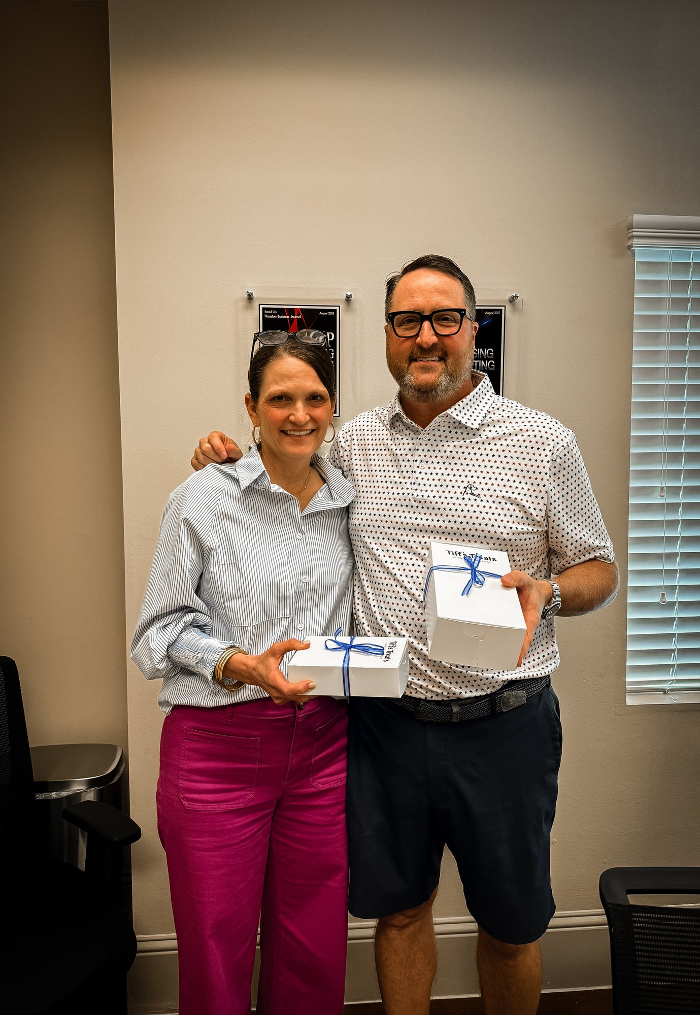 Taylor and Michelle White with Tiff's Treats